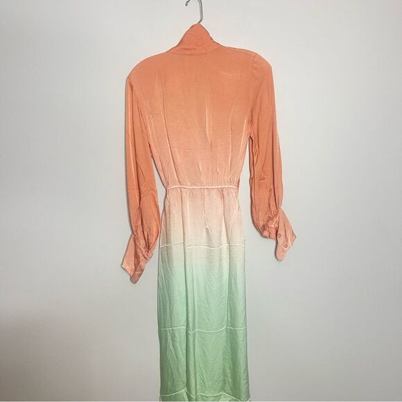 Young Fabulous & Broke Long sleeve ombré dress New small - Picture 9 of 9
